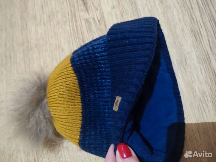 Детская зимняя шапка на мальчика 5-6 лет