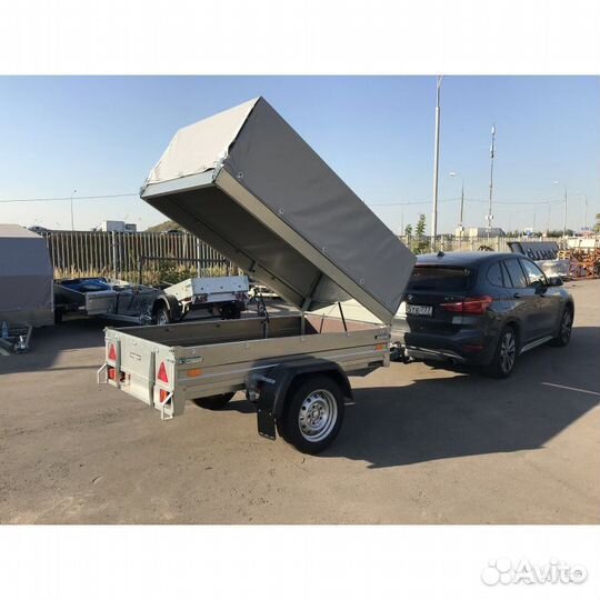 Прицеп сст 7132-02K с подъемным тентом М