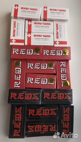 Подшипники для скейтборда лонгборда bones reds