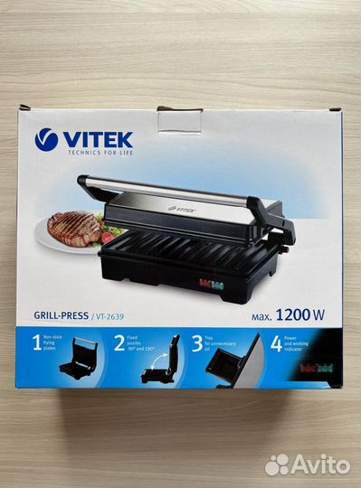Электрогриль Vitek VT-2639.Новая