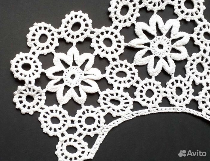 Воротники винтажные вязаные крючком