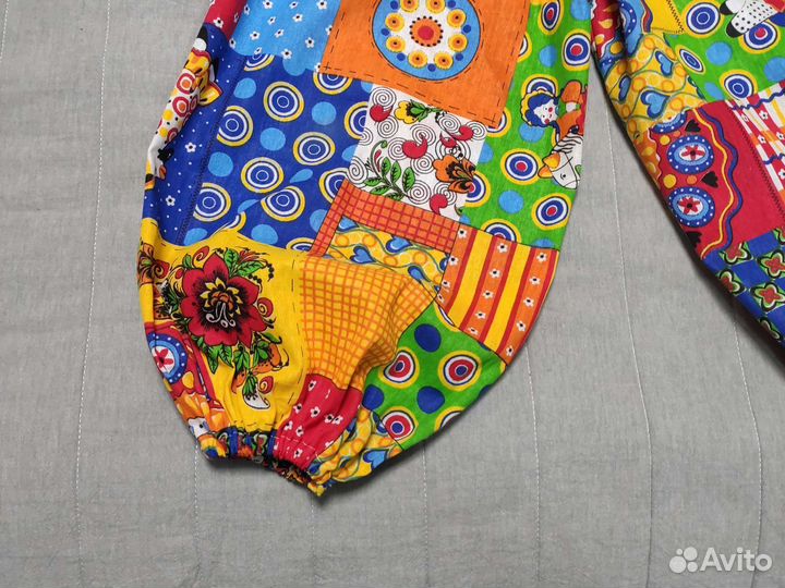 Карнавальный костюм штаны Клоуна Скоморох Петрушки