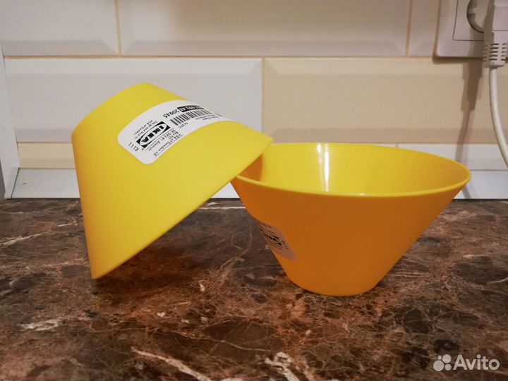 Миска IKEA жёлтая новая