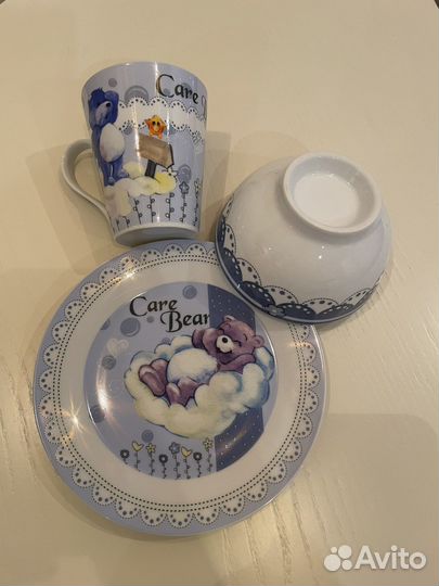 Набор детской керамической посуды новый