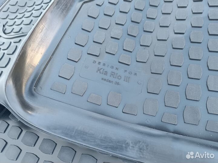 Полиуретановые коврики для Киа Рио 2009г