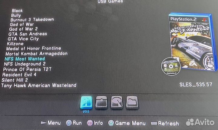 PS2 карта памяти fmcb с играми