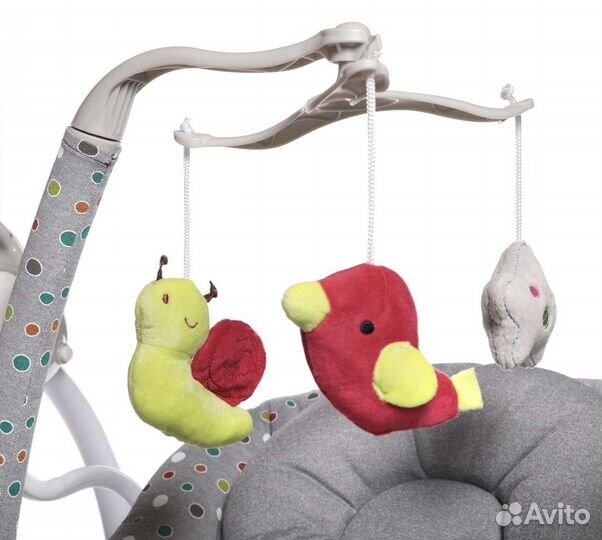 Детские электрокачели качели-шезлонг 2 в 1