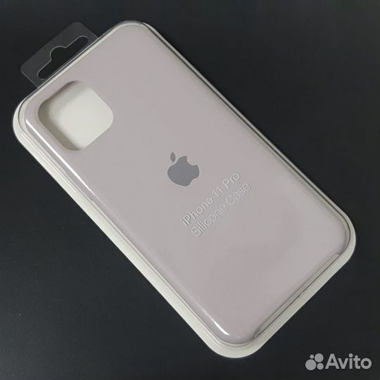 Силиконовый чехол на iPhone 11 Pro пудровый