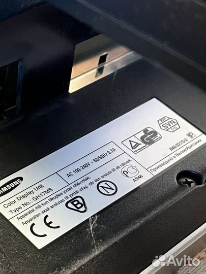 Монитор: Samsung SyncMaster 171B