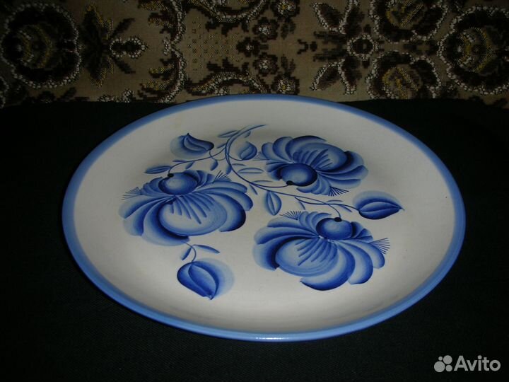 Тарелка настенная, фаянс, СССР