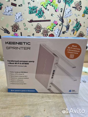 Роутер Keenetic Sprinter (KN-3710) купить в Москве | Электроника | Авито