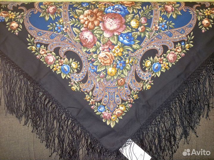 Павловопосадский платок шаль Русские сезоны