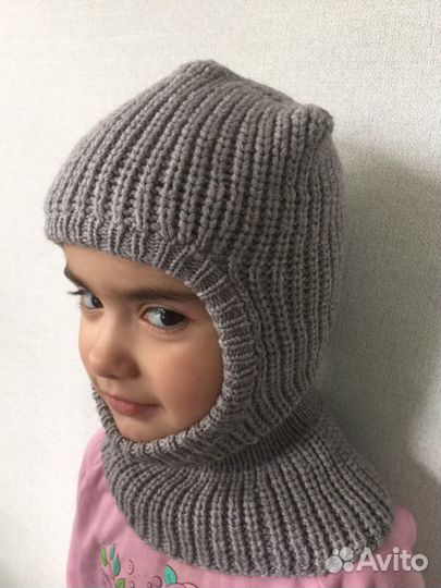 Шапка шлем детская