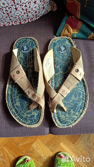 Итальянские мужские шлепанцы Новые