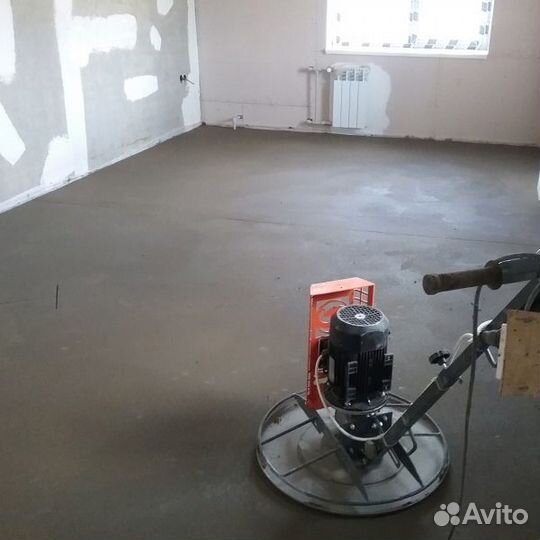 Полусухая стяжка пола за 1 день