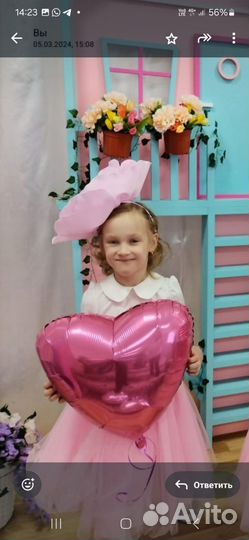 Ободок с большим цветком