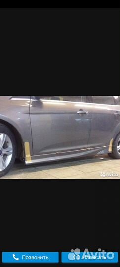 Накладки на пороги ford focus 3