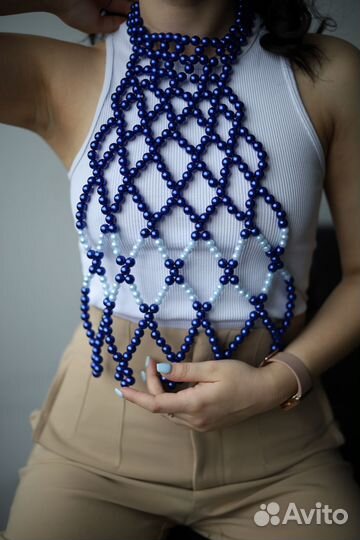 Топ из бусин