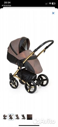 Коляска 2в1 Mr Sandman West-East Gold