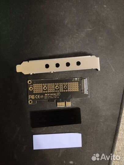 Адаптер M.2 NVMe SSD x1 + радиатор