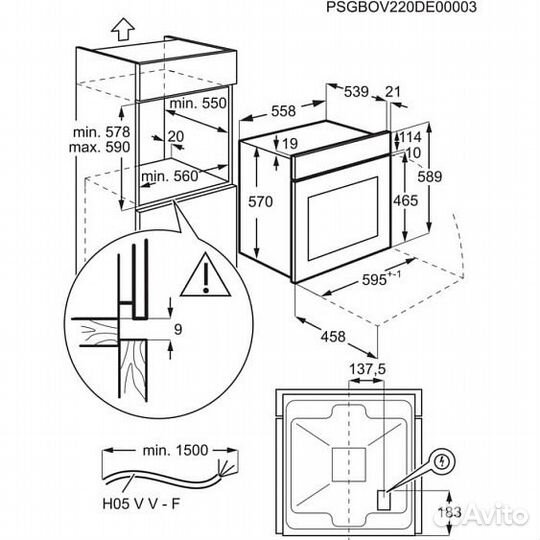 Духовой шкаф electrolux OED5H70BZ