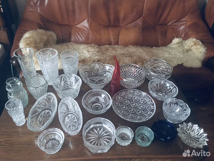 Хрусталь, сервиз гдр, ваза Egerman чсср