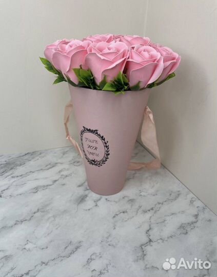 Букет из мыльных роз 15 шт