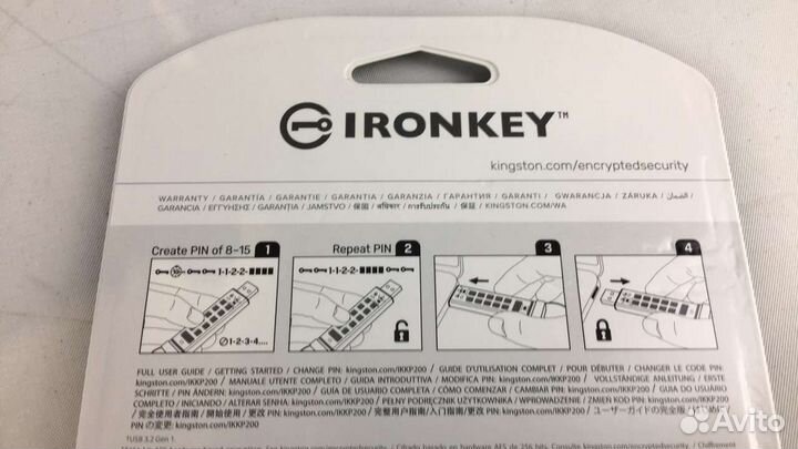 32 гб Защищённый Kingston Ironkey Keypad 200 32GB