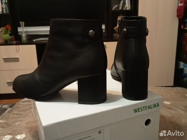 Ботильоны женские 37 размер натуральная кожа