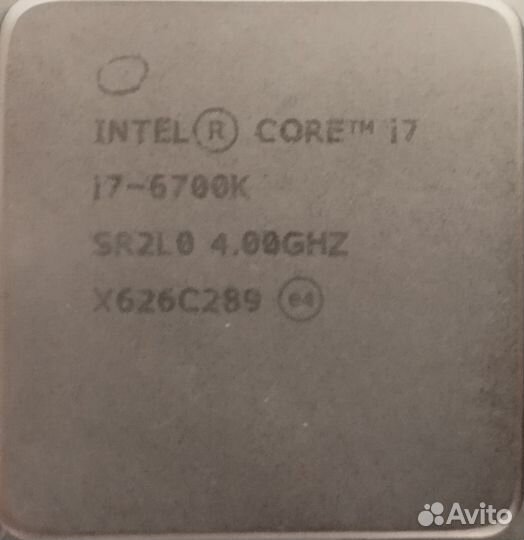 Материнская плата с процессором i7 6700к и озу