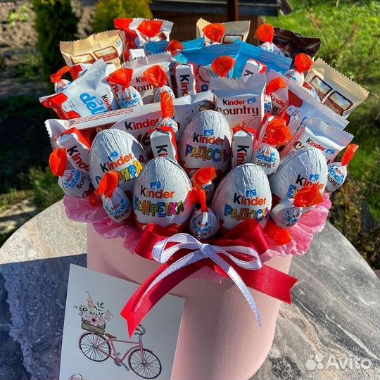 Съедобный сладкий шоколадный букет набор бокс