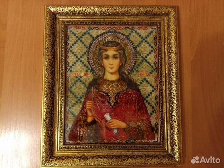 Икона вышитая бисером