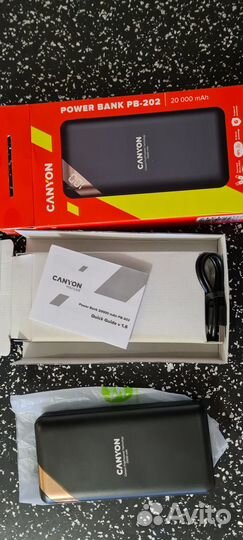 Компактный 20000 мАч с цифровым дисплеем