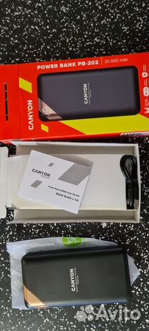 Компактный 20000 мАч с цифровым дисплеем