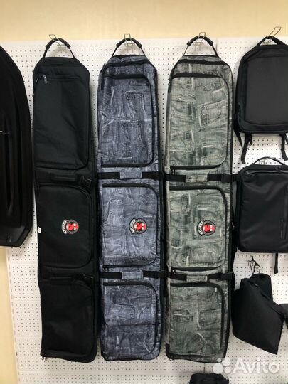 Чехлы на сноуборды (без колес) (синий джинс) 166см