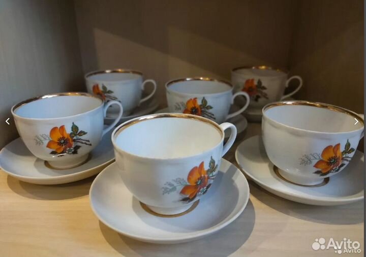 Чайная пара лфз, Дулёво, Хохлома