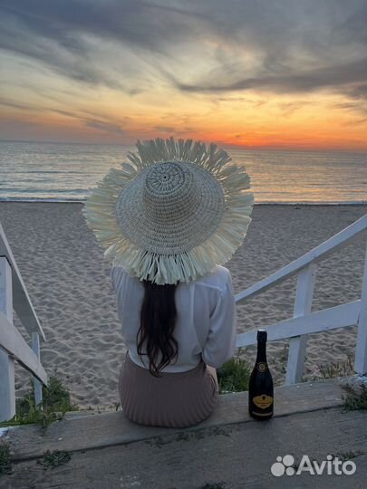 Шляпа пляжная ручной работы