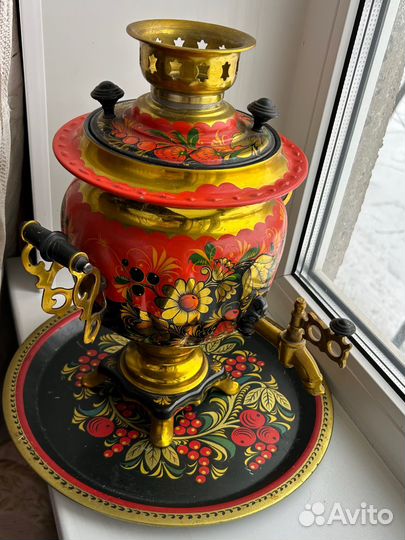 Самовар электрический расписной СССР