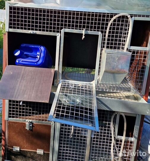 Клетка для кролика с маточником двухярусная