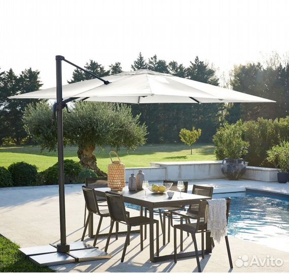 Зонт садовый боковой 2,86*2,86 белый Новый