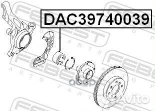 DAC39740039 к-кт подшипника ступ. Opel Omega 9