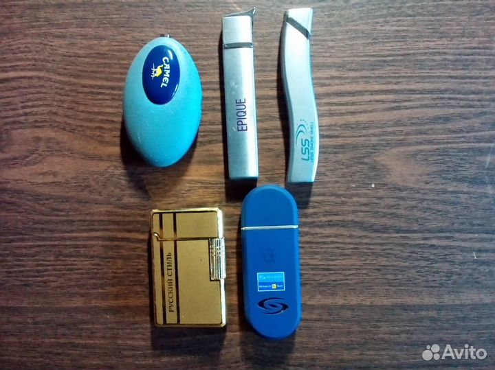 Зажигалки из металла с пьезо и кремнем