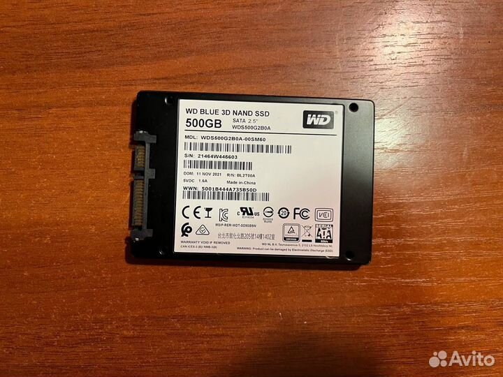 SSD Western Digital 500 гб