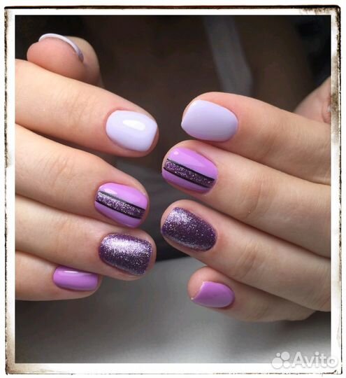 Педикюр с покрытием лаком