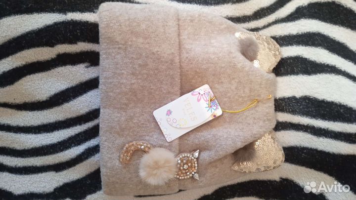 Комплект шапка и снуд