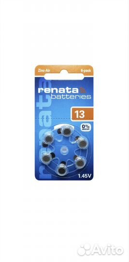 Батарейка для слухового аппарата