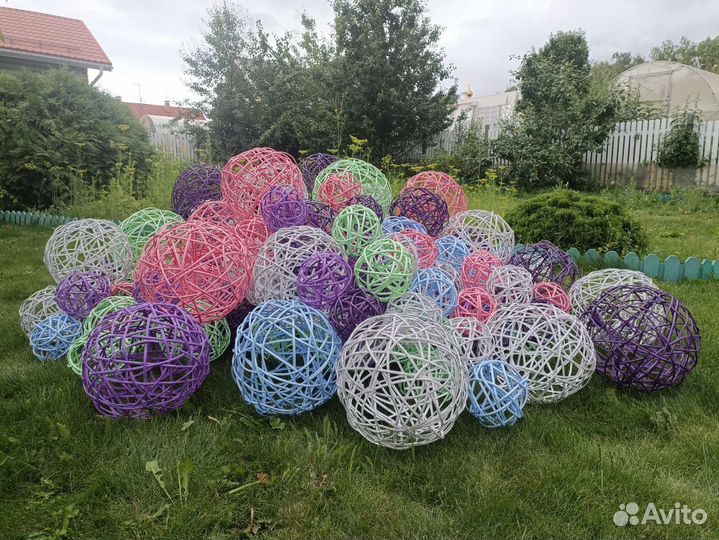 Шары воздушные из ротанга