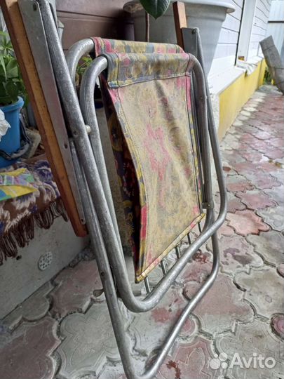 Стул складной алюминиевый СССР