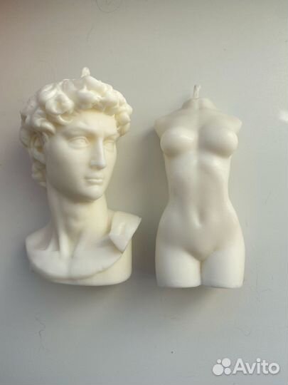 Подарок на 8 марта Свеча женский торс свечи ручной