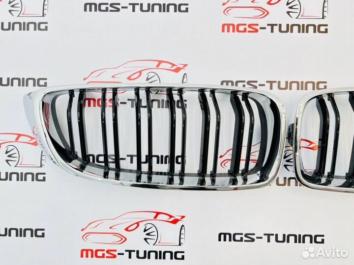 Ноздри в BMW 4 f32 в стиле М4 с хром ободом